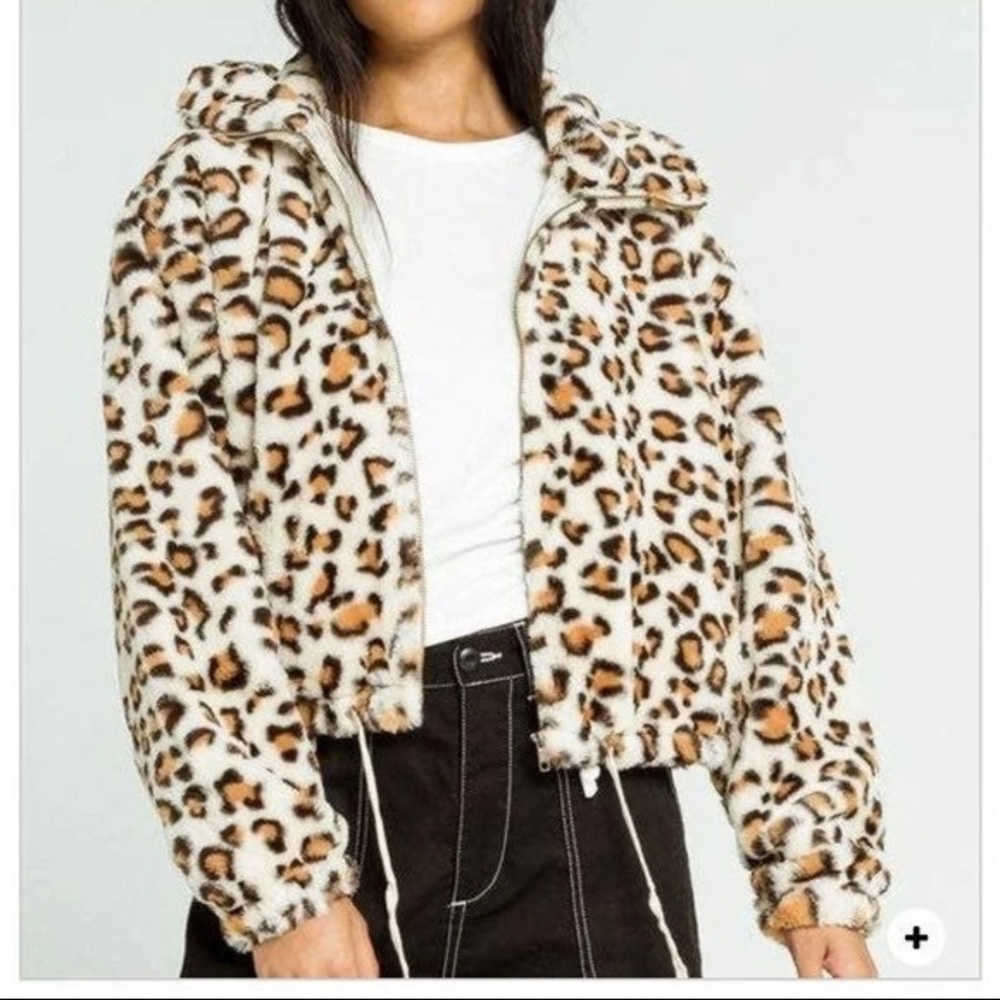 Faux Fur Jacket Leopard